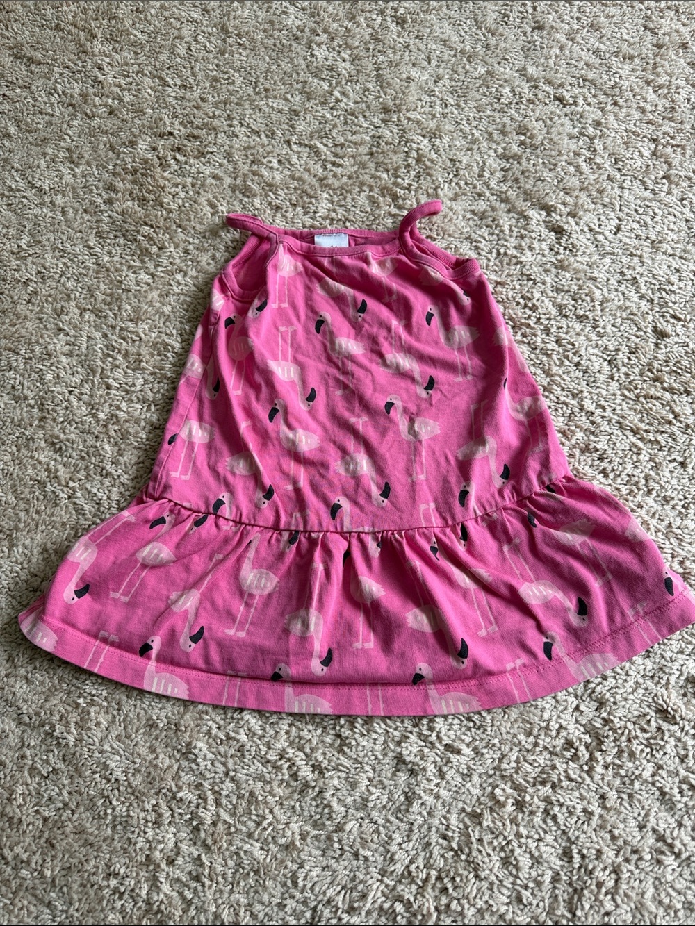 Hanna Andersson Pink Flamingo sleeveless sundress 3T
